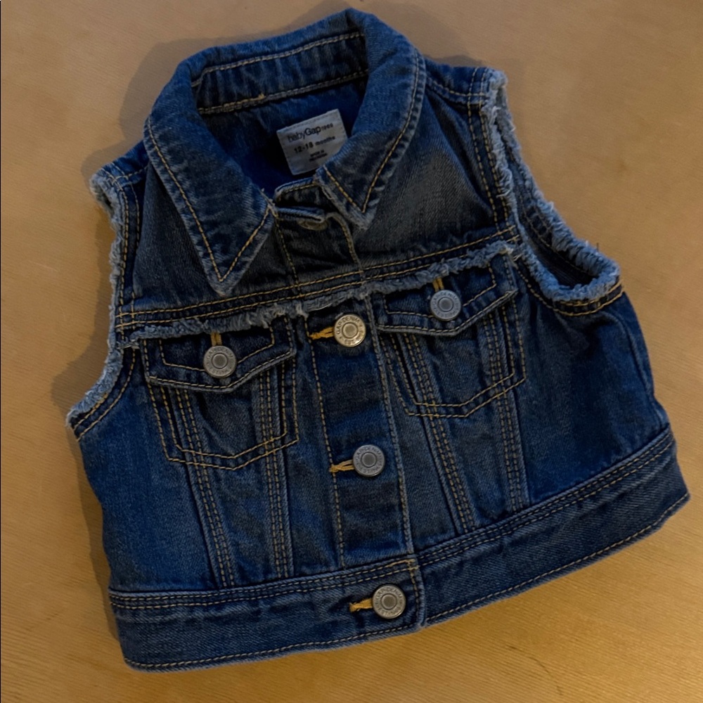 The Baby Gap Blue Denim Vest